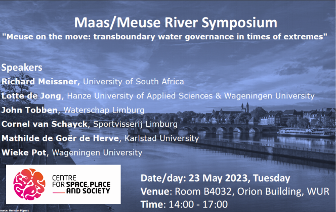 Maas/Meuse River Symposium | 23 May 2023 2-5pm | Wageningen Campus