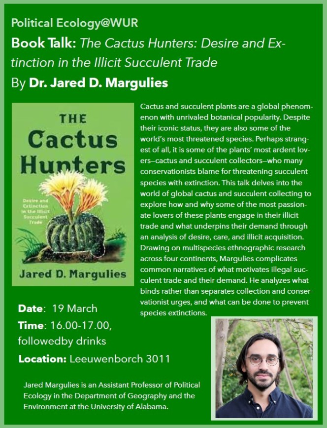 Book Talk | The Cactus Hunters | With dr. Jared Margulies